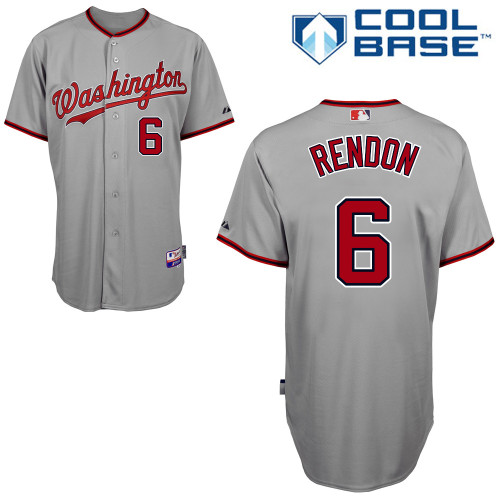 Anthony Rendon #6 MLB Jersey-Washington Nationals Men's Authentic Road Gray Cool Base Baseball Jersey